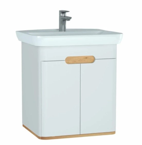 Vitra Sento Lavabo Dolabı 65 cm Kapaklı Mat Beyaz-60781